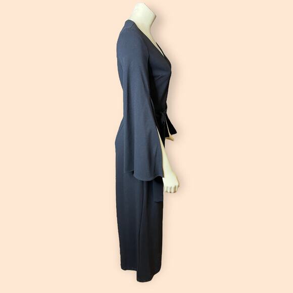 NWT Just...Taylor Black Split Sleeve Jumpsuit 1140MJ - Picture 7 of 8